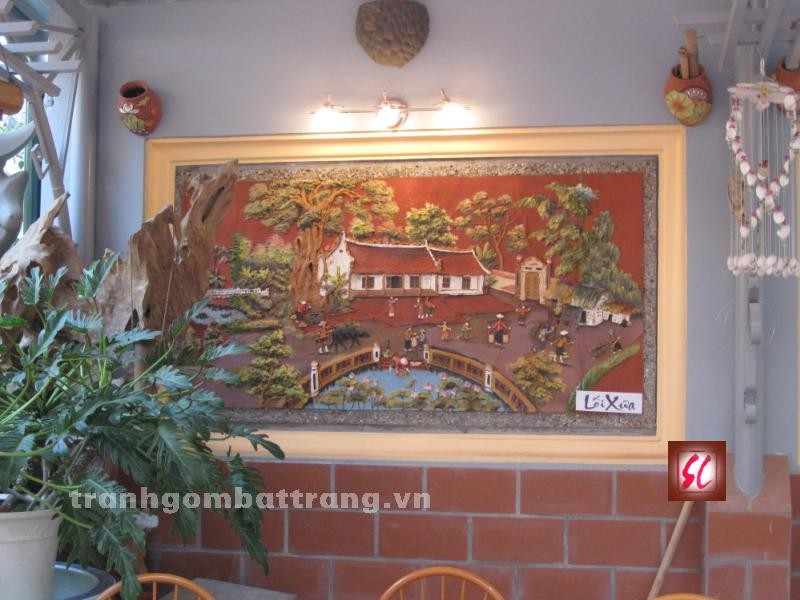 Công trình tranh gốm thị trấn Sơn Tây 2010